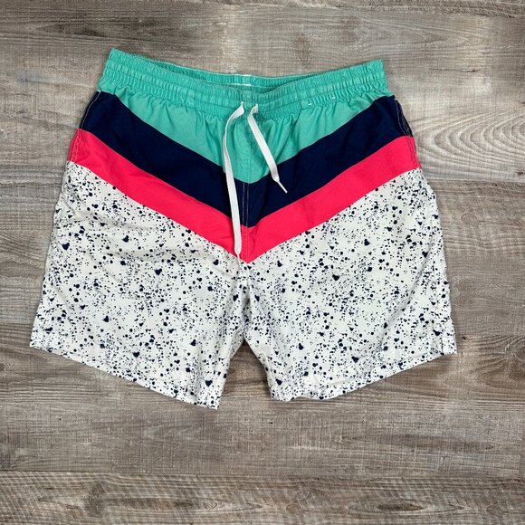 Chubbies Swim Trunks Stripes Speckles Stretch Waist Shorts - Mens XL BestOnesWI - Picture 1 of 11
